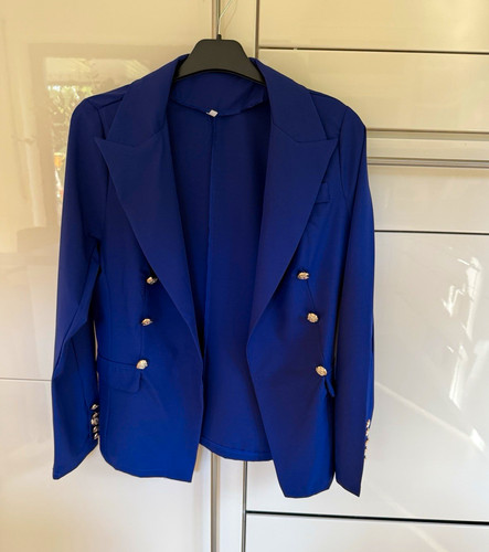 Damen blazer blau doppelreiher - damen,
