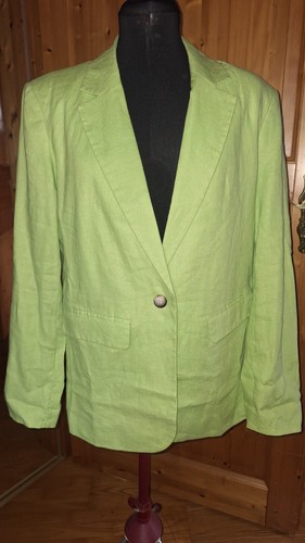Leinen blazer business jacke - leinen,